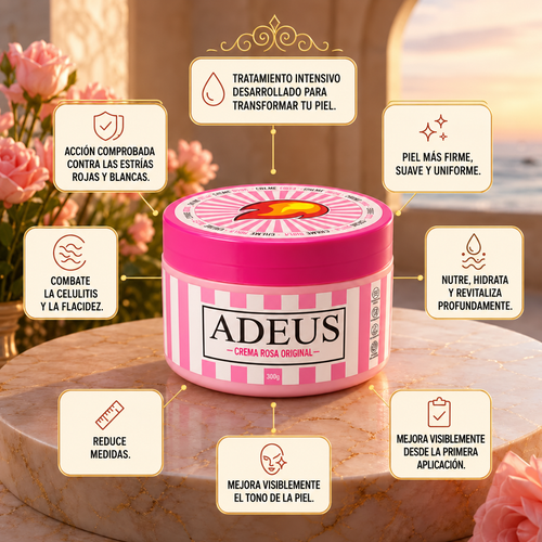 ADEUS Crema Restauradora 300G – Crema Corporal Reafirmante Intensiva para el Cuidado Corporal